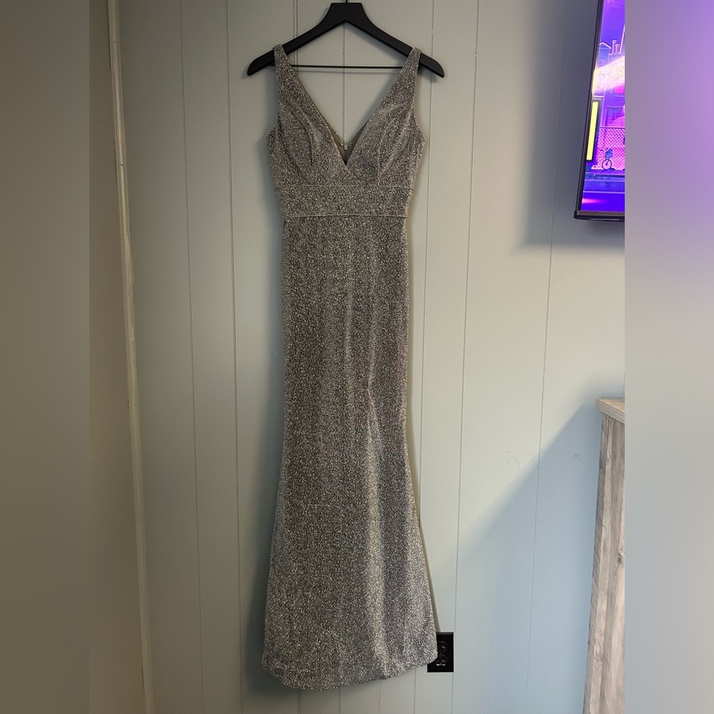Shimmery Prom Dress - Picture 3 of 11